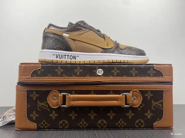 Rep TBK x Jordan OW Off-Louis 1 LOW Air AJ1 0504